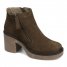 WOMEN'S HARLOW BOOTIE-ARMY GREEN NUBUCK