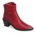 WOMEN'S VALERY BOOTIE-RED SNAKE