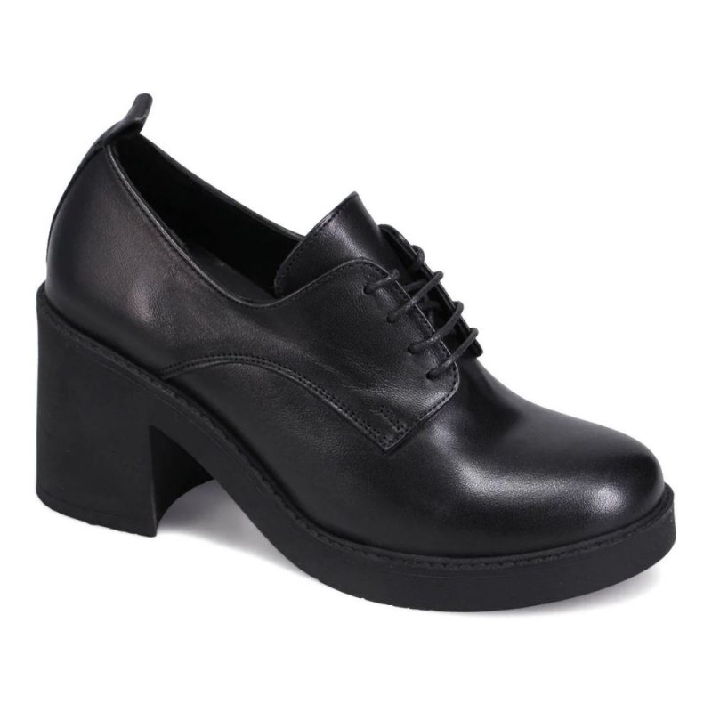 WOMEN'S MAISEY HEELED OXFORD-BLACK