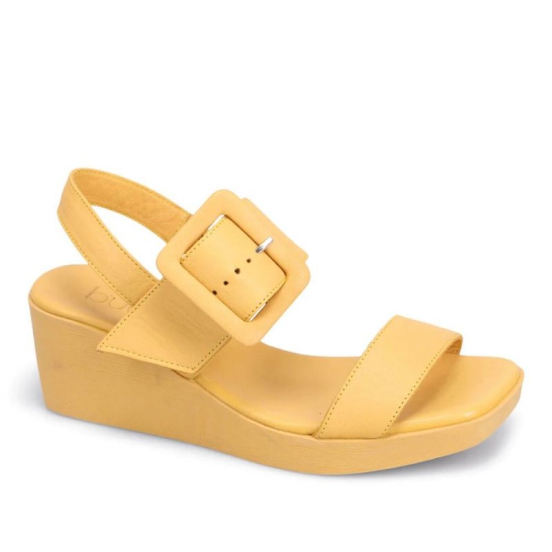 WOMEN'S FELICITY WEDGE SANDAL-MUSTARD