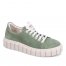 WOMEN'S TALIA SNEAKER-SOFT GREEN SUEDE