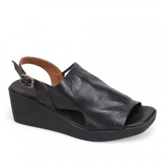 WOMEN'S FLYNN SLINGBACK WEDGE-BLACK