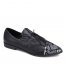 WOMEN'S BAILEY FLAT-BLACK NEWSPRINT/BLACK