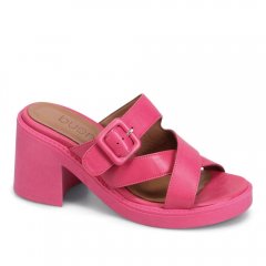 WOMEN'S MILAN HEELED MULE-HOT PINK