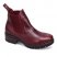 WOMEN'S FLORIDA LEATHER CHELSEA BOOT-ALLOVER BORDEAUX