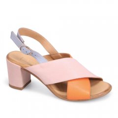 WOMEN'S NATASHA HEELED SANDAL-PALE PINK MULTI